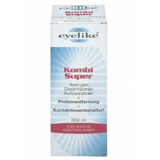 Eyelike Kombi Super Proteinentfernung Für Weiche Kontaktlinsen 360ML 1 Eyelike Kombi Super Proteinentfernung Für Weiche Kontaktlinsen 360ML
