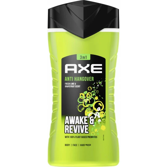 Axe Duschgel Anti-Hangover 3in1 Awake & Revive 250ML 1 Axe Duschgel Anti-Hangover 3in1 Awake & Revive 250ML