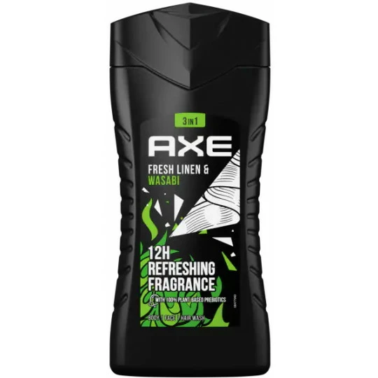 Axe Duschgel Wasabi & Fresh Linen 3in1 250ML 1 Axe Duschgel Wasabi & Fresh Linen 3in1 250ML