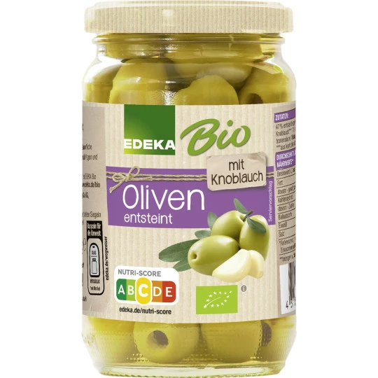 EDEKA Bio Oliven Gefüllt Mit Knoblauch 350G 1 EDEKA Bio Oliven Gefüllt Mit Knoblauch 350G