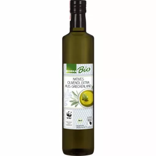 EDEKA Bio Natives Olivenöl Extra Aus Griechenland 500ML -Tiernahrung Geschaft bio eolivenoel 500ml