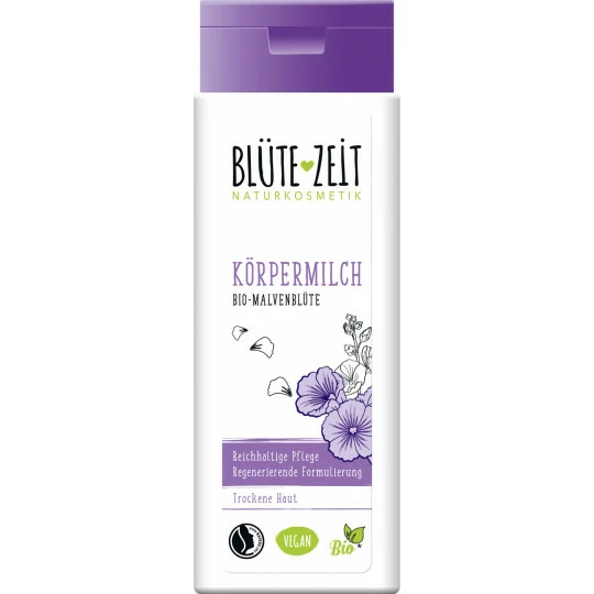 Blüte-Zeit Körpermilch Bio Malvenblüte 250ML 1 Blüte-Zeit Körpermilch Bio Malvenblüte 250ML