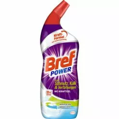 Bref Power WC-Kraft Gel Gegen Schmutz, Kalk & Verfärbungen 750ML