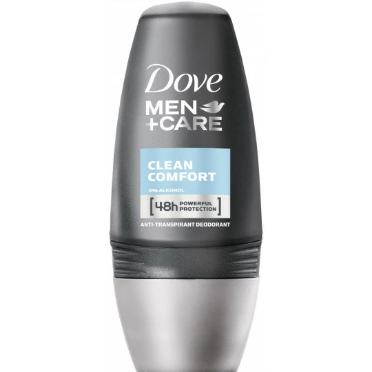 DOVE Men + Care Deodorant Roll-On Clean Comfort 50ML 1 DOVE Men + Care Deodorant Roll-On Clean Comfort 50ML