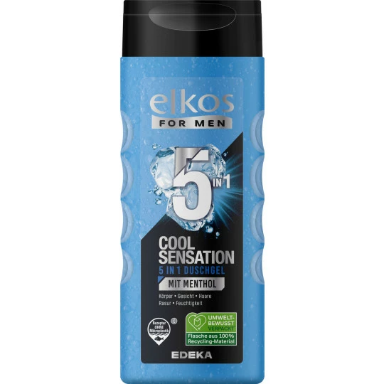 Elkos MEN Duschgel 5in1 Cool Sensation 300ML 1 Elkos MEN Duschgel 5in1 Cool Sensation 300ML