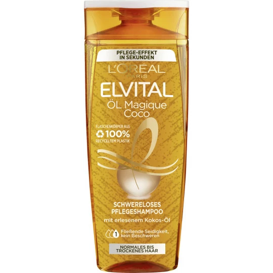 L'Oreal Elvital Öl Magique Coco Schwereloses Pflegeshampoo 300ML