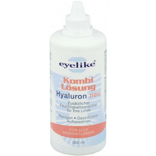 Eyelike Kombi Lösung Hyaluron Für Weiche Kontaktlinsen 360ML 1 Eyelike Kombi Lösung Hyaluron Für Weiche Kontaktlinsen 360ML