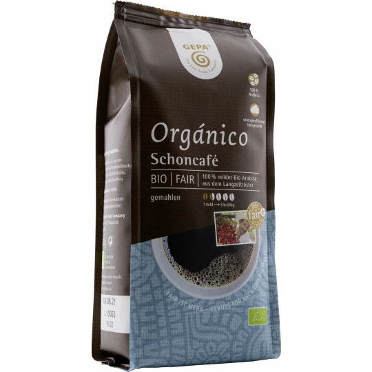 GEPA Bio Schonkaffee Gemahlen 250G 1 GEPA Bio Schonkaffee Gemahlen 250G