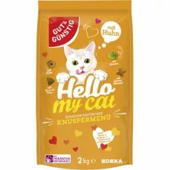 Gut & Günstig Hello My Cat Knusper Menü Mit Huhn 2KG
