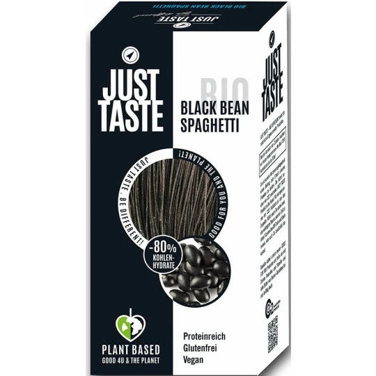 Just Taste Bio Black Bean Spaghetti 250G 1 Just Taste Bio Black Bean Spaghetti 250G