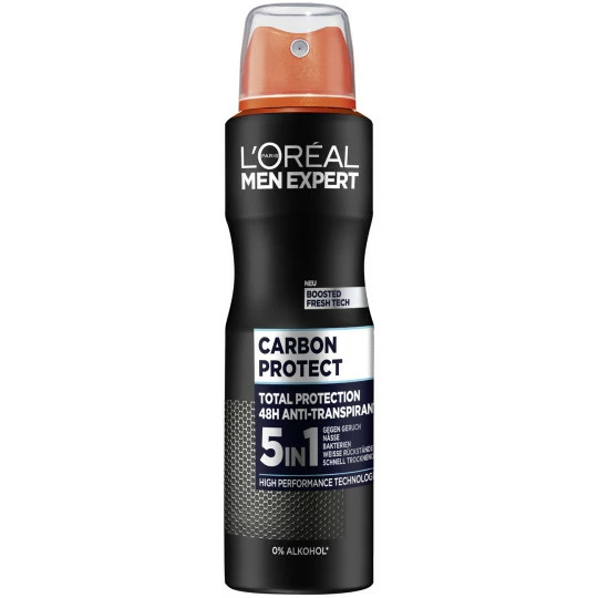 Loreal Men Expert Carbon Protect Total Protection 48H Anti-Transpirant 150ML 1 Loreal Men Expert Carbon Protect Total Protection 48H Anti-Transpirant 150ML