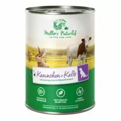 Müller's Naturhof Hundefutter Kalb & Kaninchen 400G