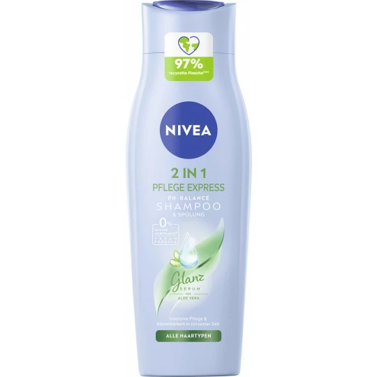 NIVEA 2in1 Pflege Express Shampoo & Spülung 250ML 1 NIVEA 2in1 Pflege Express Shampoo & Spülung 250ML
