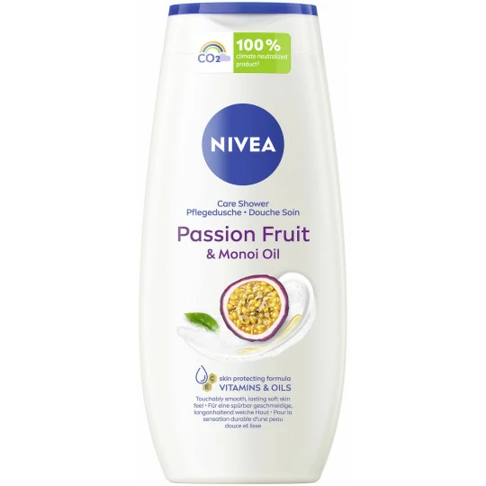 NIVEA Pflegedusche Passion Fruit & Monoi Oil 250ML 1 NIVEA Pflegedusche Passion Fruit & Monoi Oil 250ML