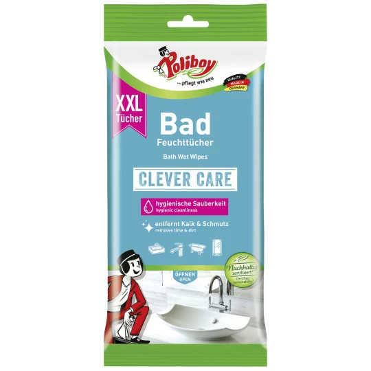 Poliboy Bad Feuchttücher 24ST 1 Poliboy Bad Feuchttücher 24ST