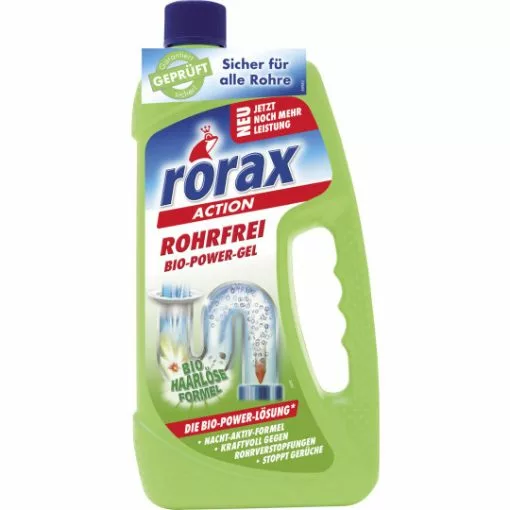 Rorax Rohrfrei Bio Power Gel 1L -Tiernahrung Geschaft rorax rohrfrei bio power gel 1l