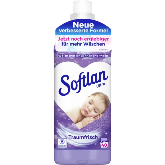 Softlan Ultra Weichspüler Traumfrisch 1L 40WL 1 Softlan Ultra Weichspüler Traumfrisch 1L 40WL